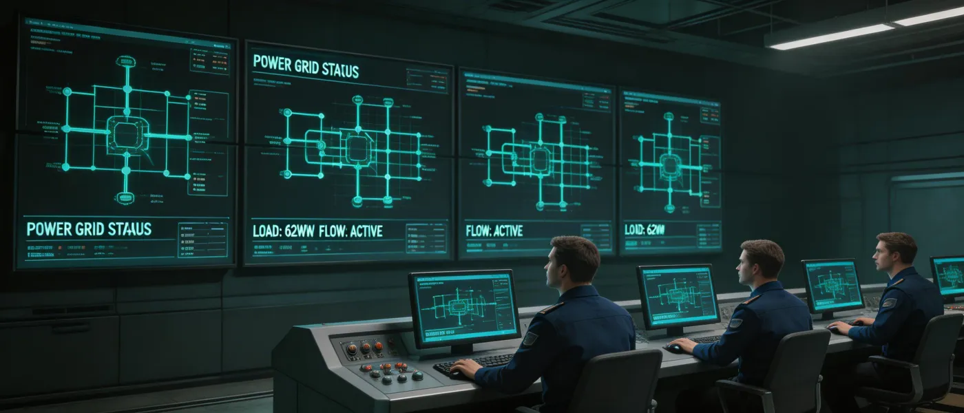 GridSense energy management control room