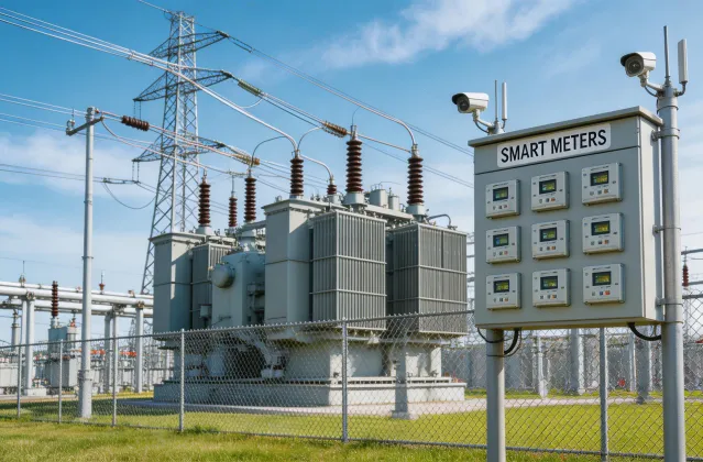 Energy utilities power monitoring